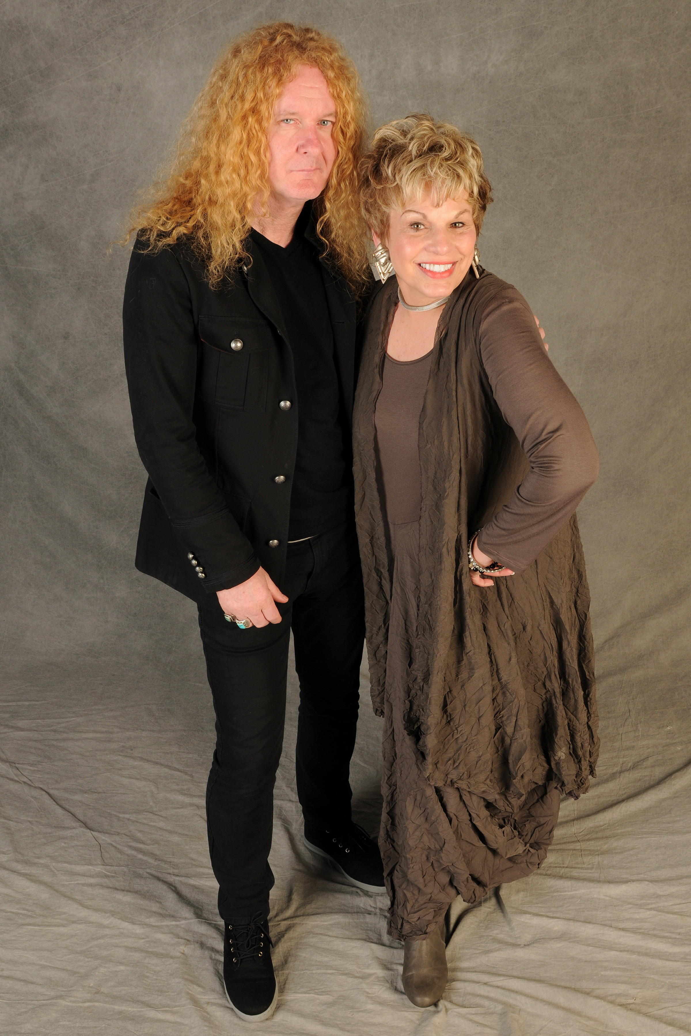 Kathryn Raaker with Rock Star Swan Montgomery for Photo Shoot for Timeless Performer TV show