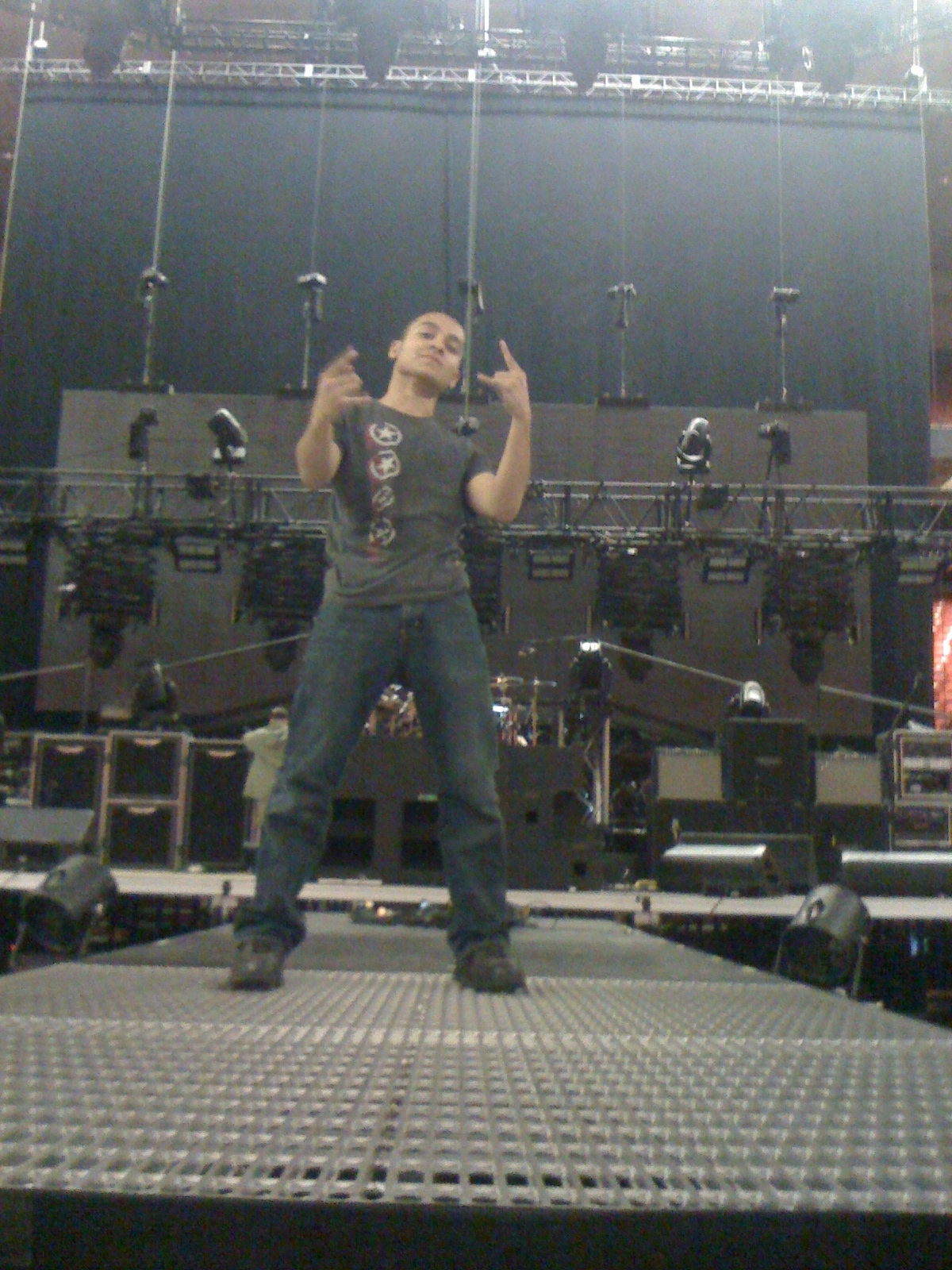 Setting Up Creed's Concert