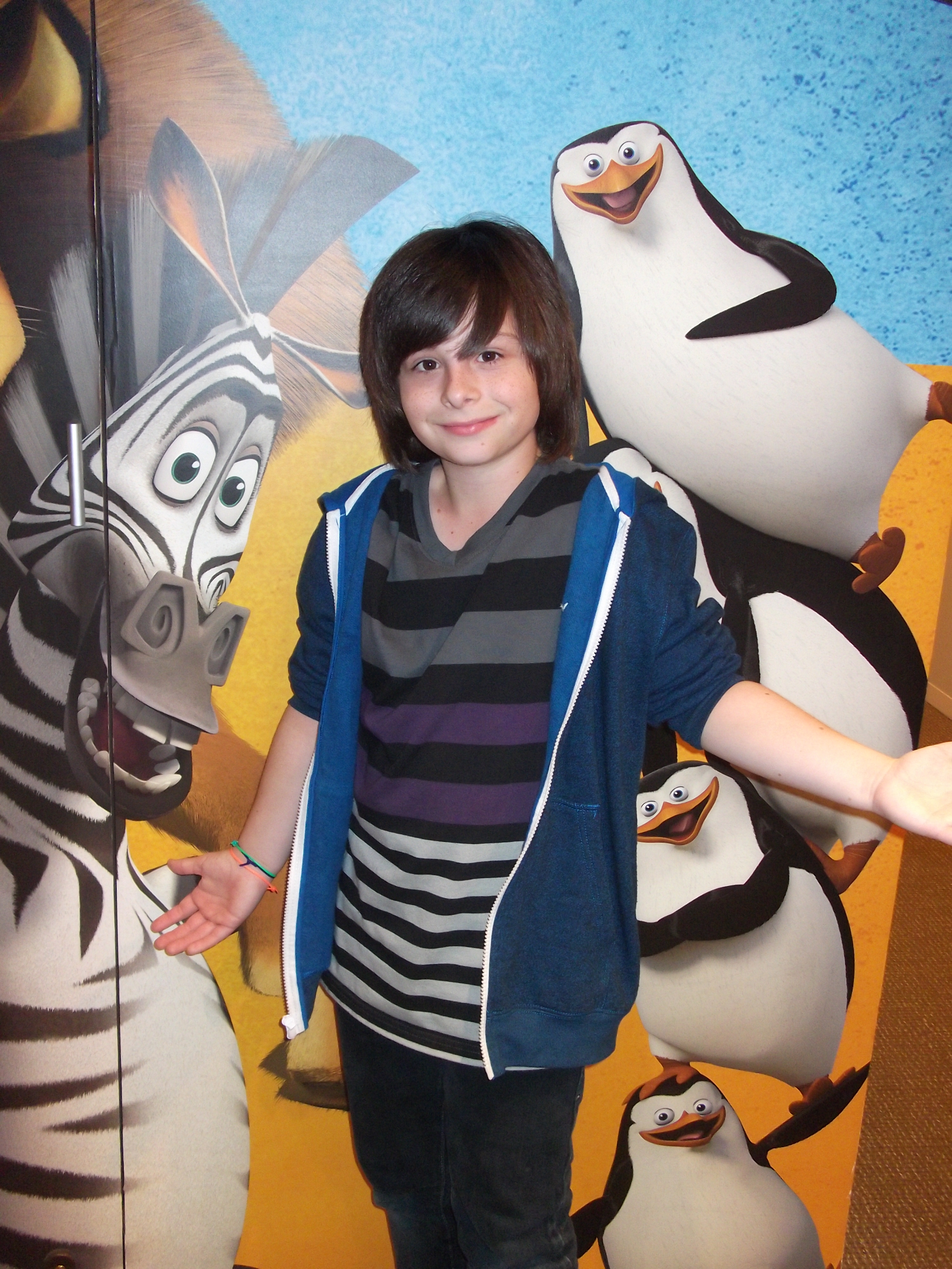 Robbie Tucker Madagascar3 ADR (Boy in Crowd) at DreamWorks Animation Studios 3/2012