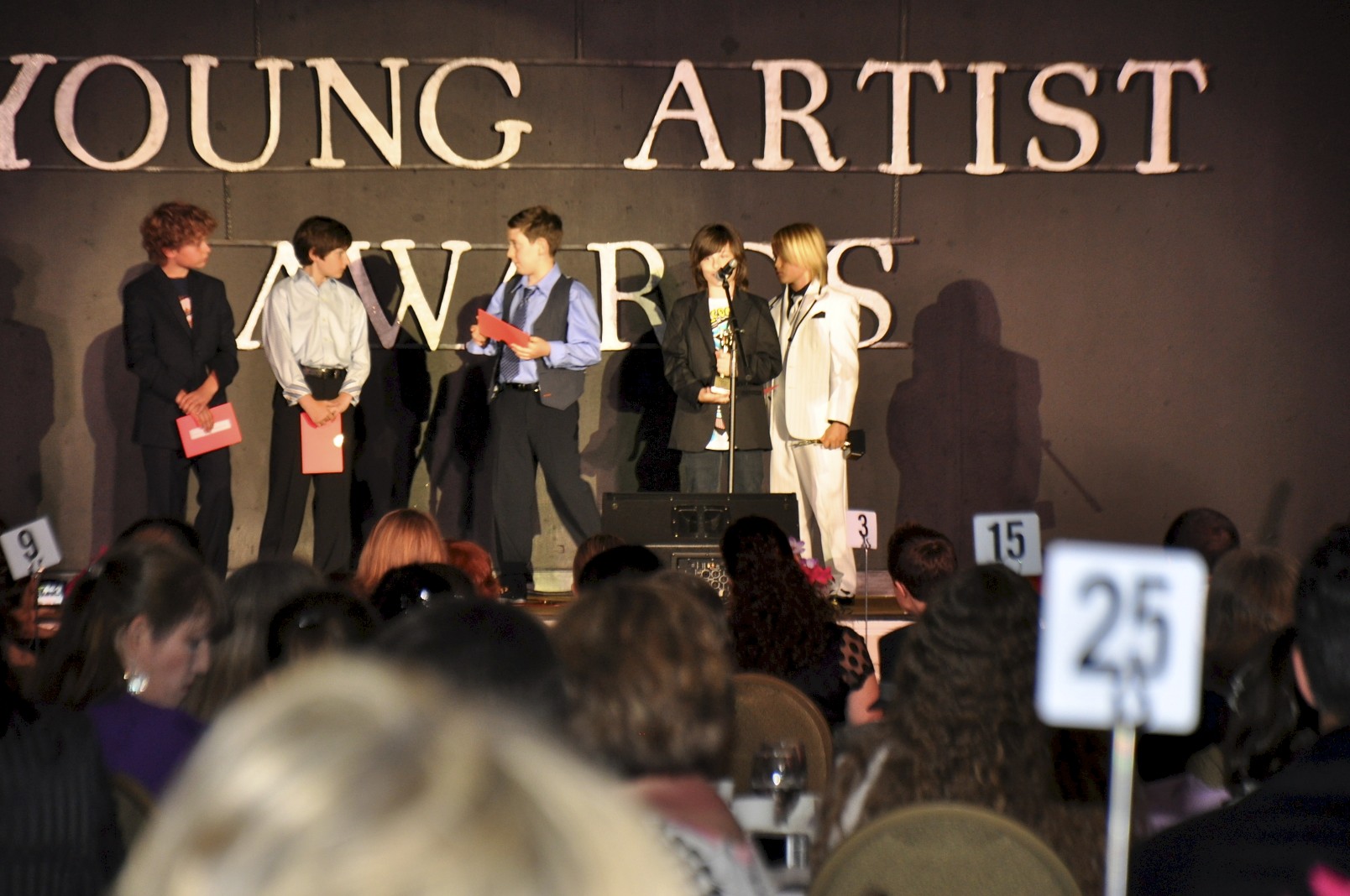 Robbie Tucker accepts his Youth Artist Award for 2012 Best Performance on a Daytime Series CBS 'The Young & The Restless'