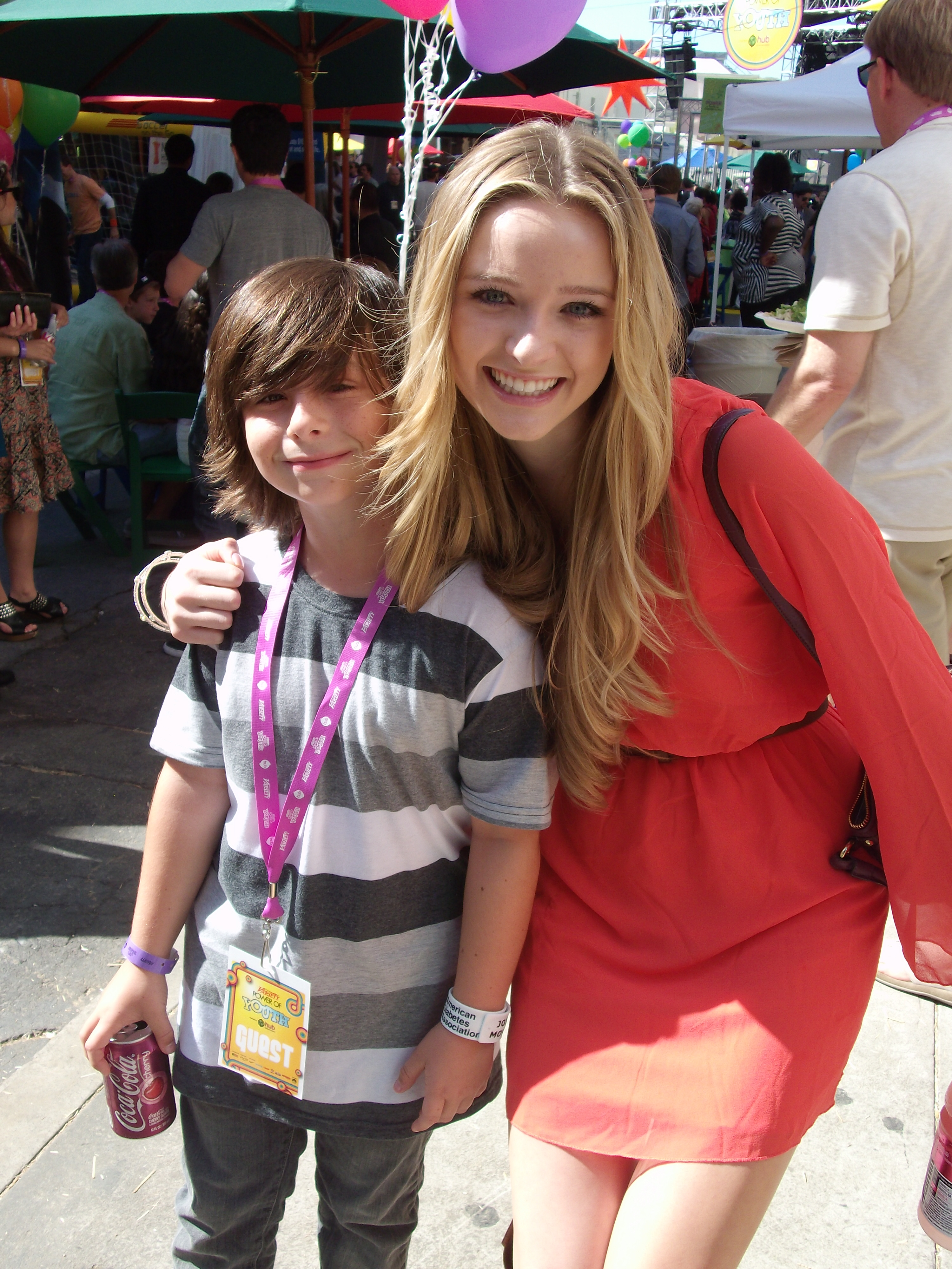 Robbie Tucker & Greer Grammer at the 'Power of Youth' Event Paramount Studios 10/2011