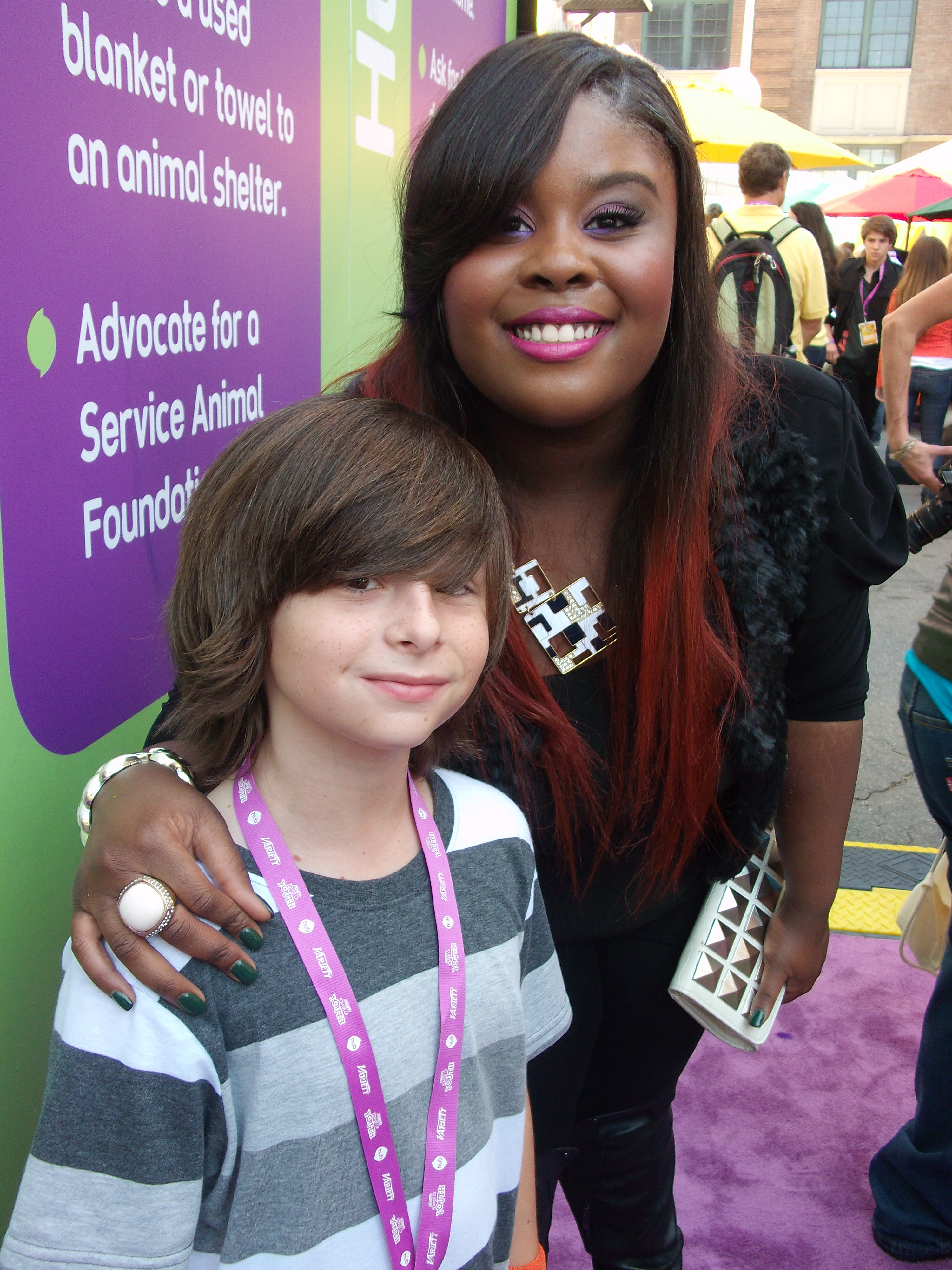 Robbie Tucker & Raven Goodwin The Power of Youth Event Hollywood 2011