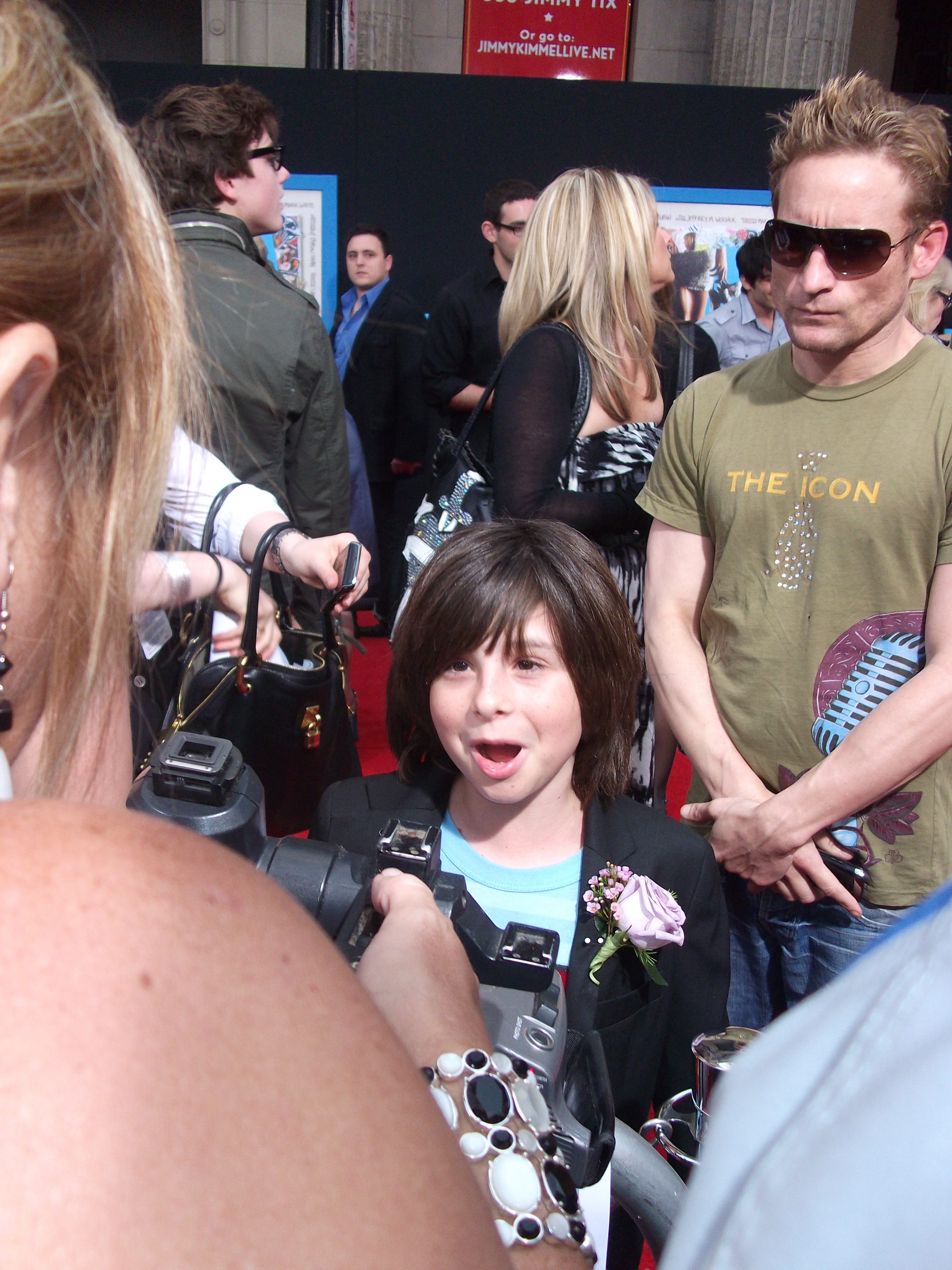 Robbie Tucker on Red Carpet at World Premier of Walt Disney Pictures 'PROM' At El Capitan Theater in Hollywood, CA 4-21-11