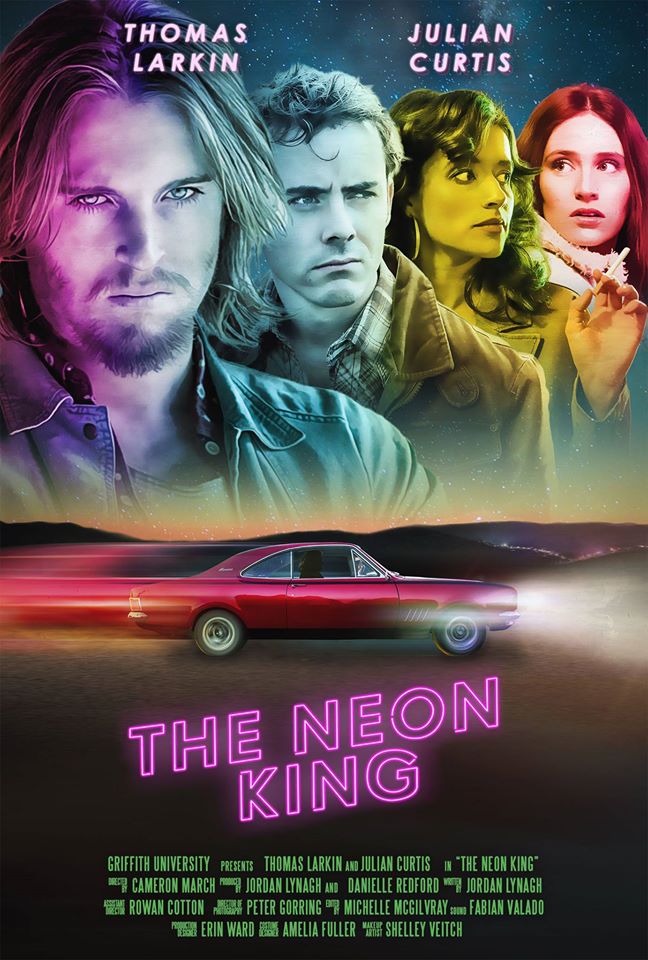 Elizabeth Simard, Thomas Larkin, Julian Curtis and Shiloh Maree in The Neon King (2015)