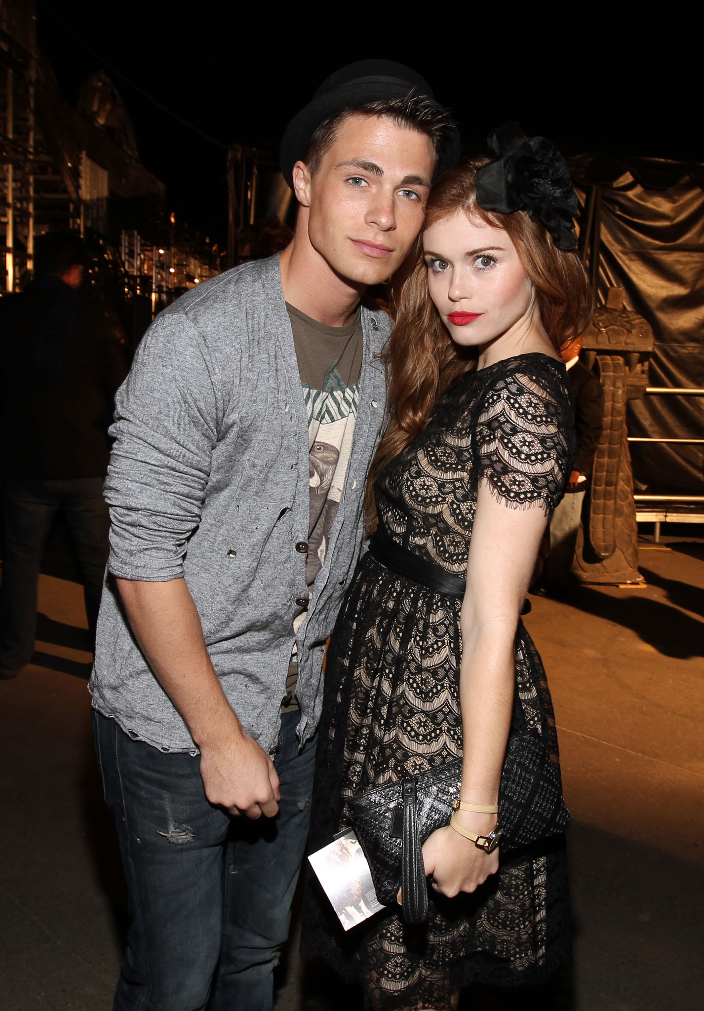 Holland Roden and Colton Haynes