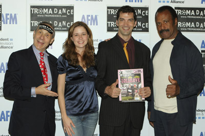 Stephen Blackehart, Fred Williamson, Jenna Fischer and Lloyd Kaufman at event of LolliLove (2004)