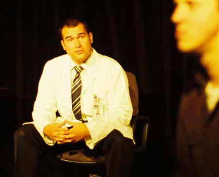 Performing as Larry. Theatre production of Closer at the Actors Studio Australia, 2006.