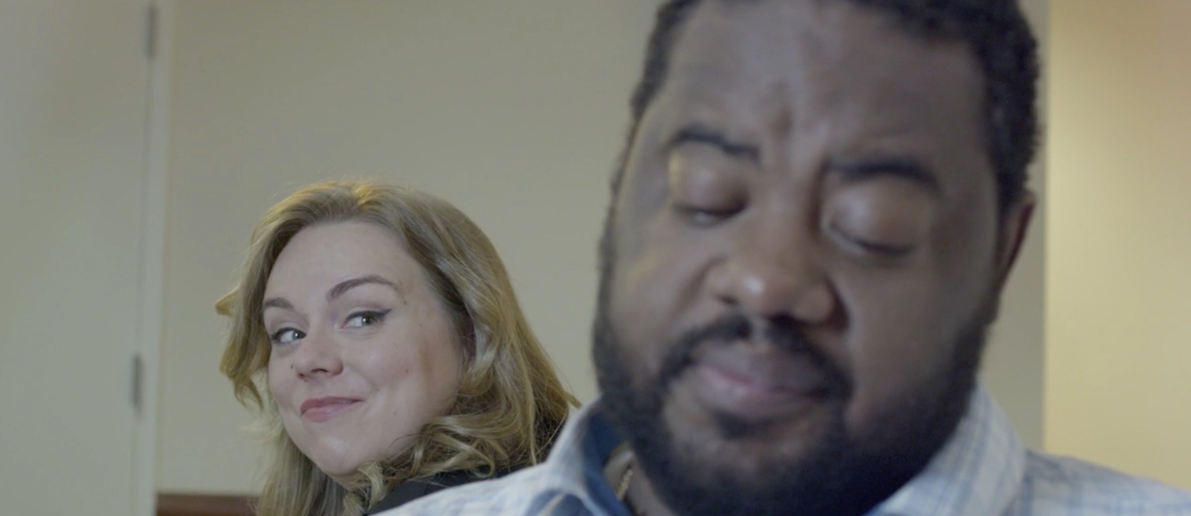 Still of Anna Megan Becker and Grizz Chapman in Alistair's Wednesday