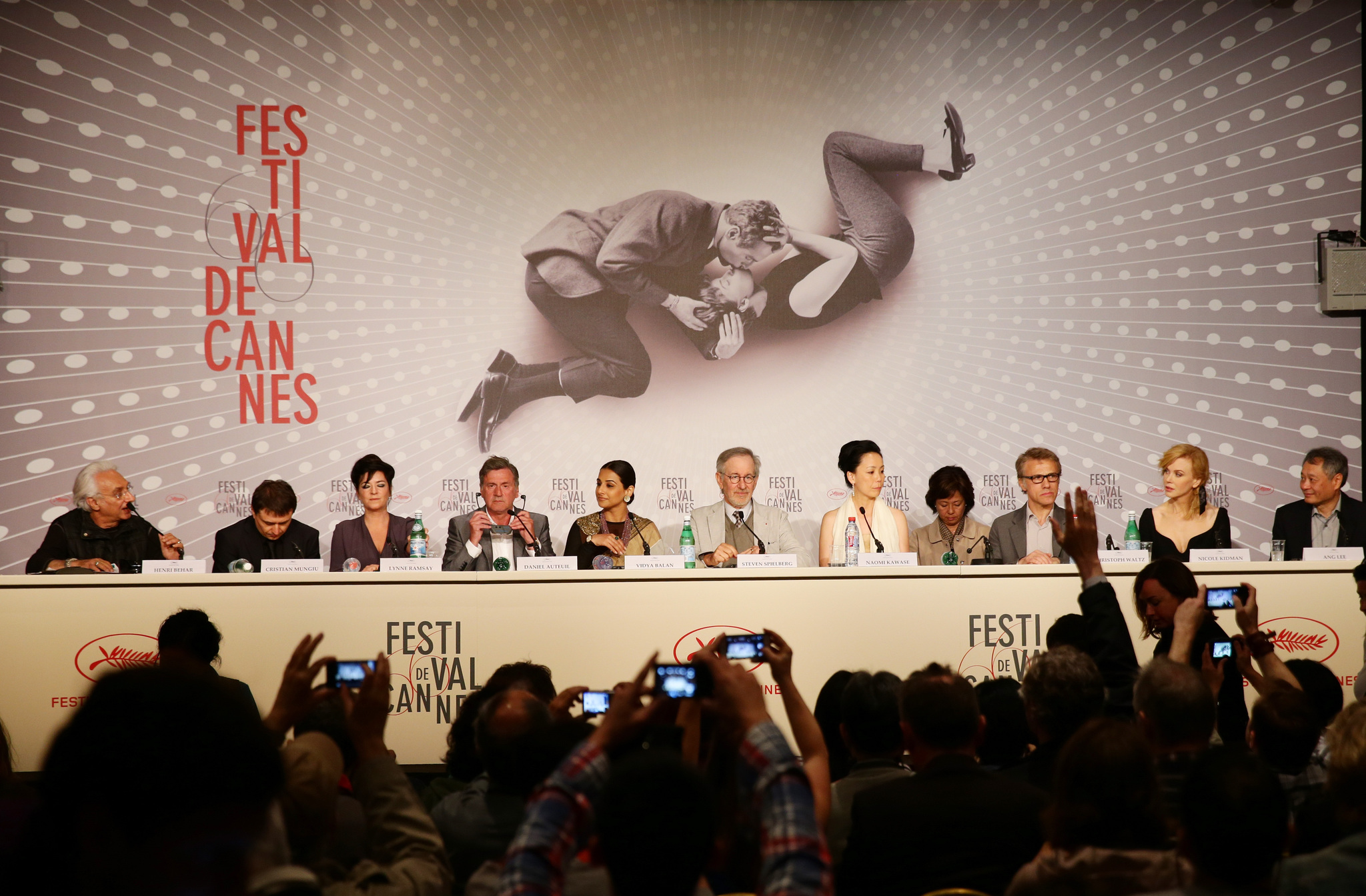 Steven Spielberg, Ang Lee, Daniel Auteuil, Henri Behar, Naomi Kawase, Cristian Mungiu, Lynne Ramsay, Christoph Waltz and Vidya Balan