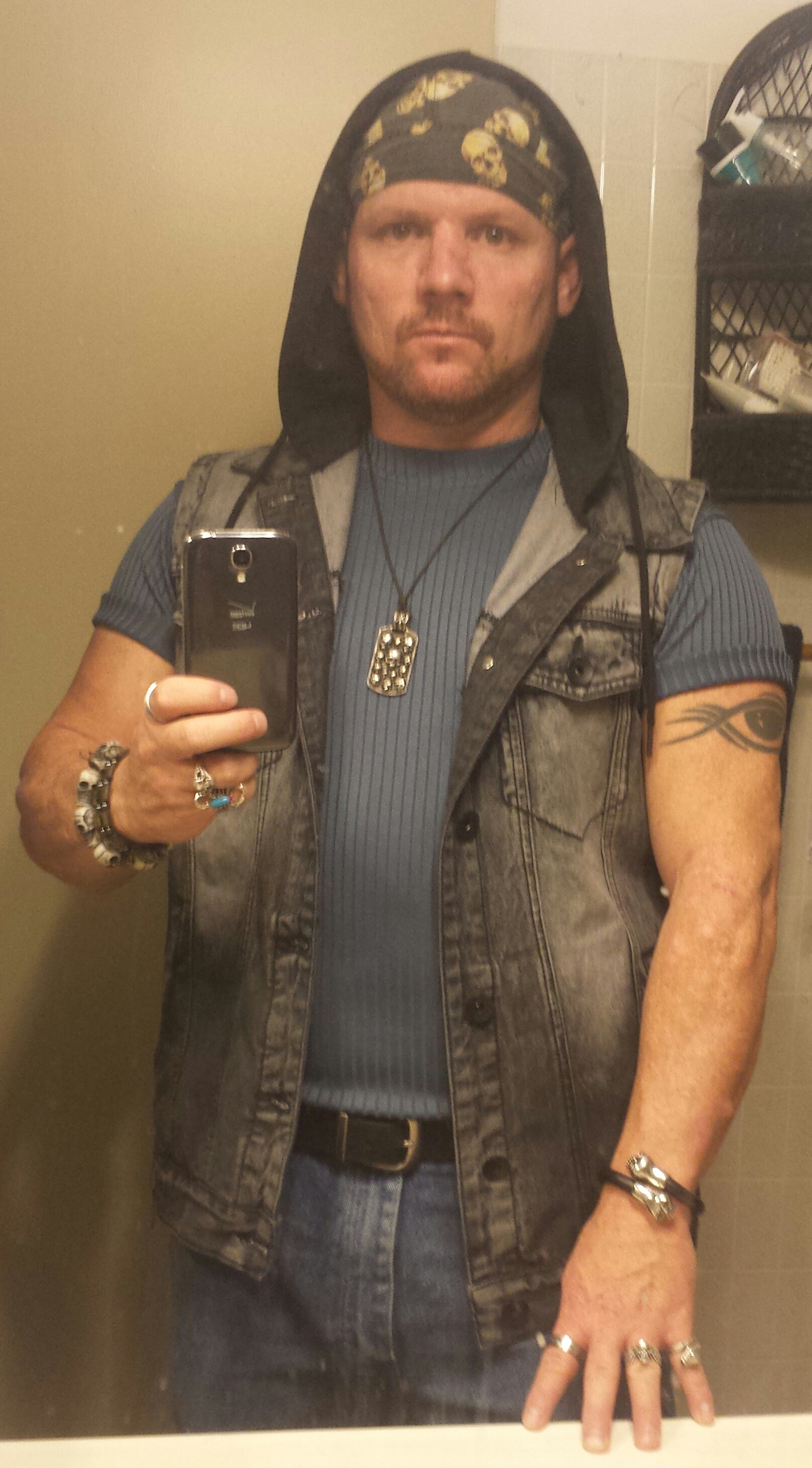 This is my street thug/gang member look that I have used on Brooklyn 99, CSI and numerous other shows.
