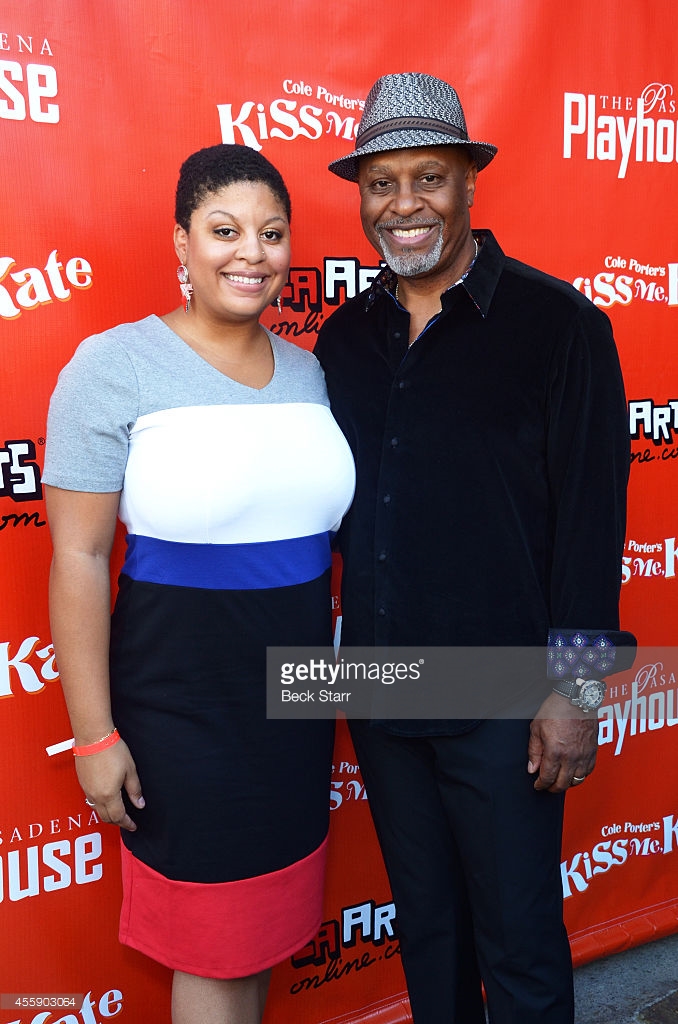 Actor James Pickens Jr. and his daughter arrive at Pasadena Playhouse opening night for 'Kiss Me, Kate' at Pasadena Playhouse