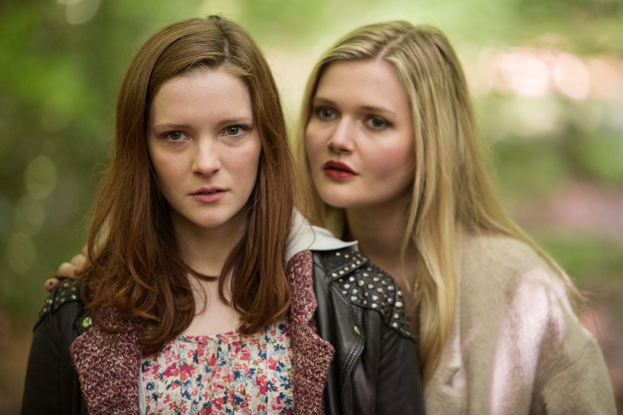 Still of Sophie Kennedy Clark and Morfydd Clark in Two Missing (2014)