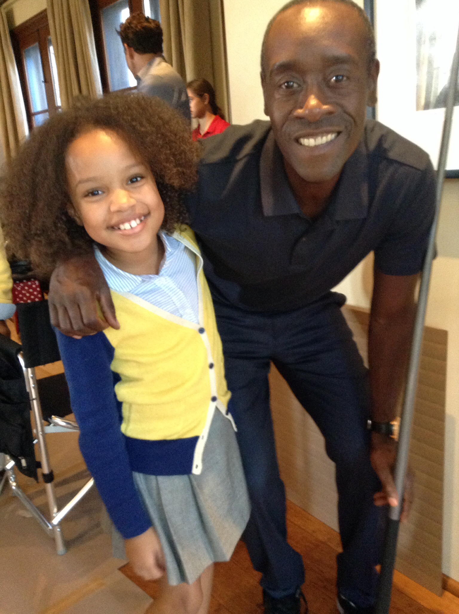 Brooklyn-Bella on set of 'House of Lies' with Mr. Don Cheadle