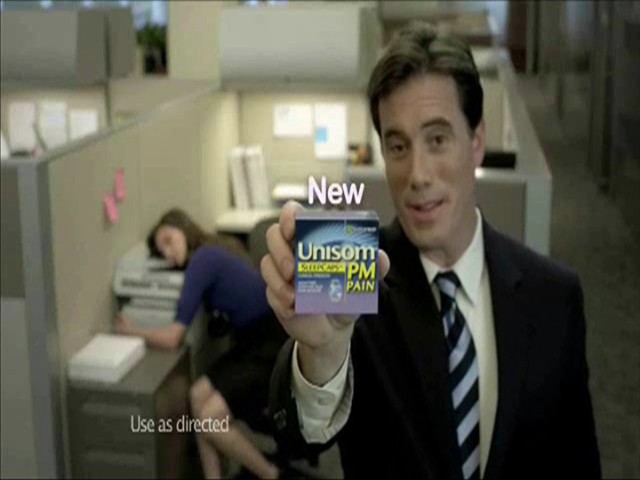 Peter O'Hara in Unisom PM Commercial