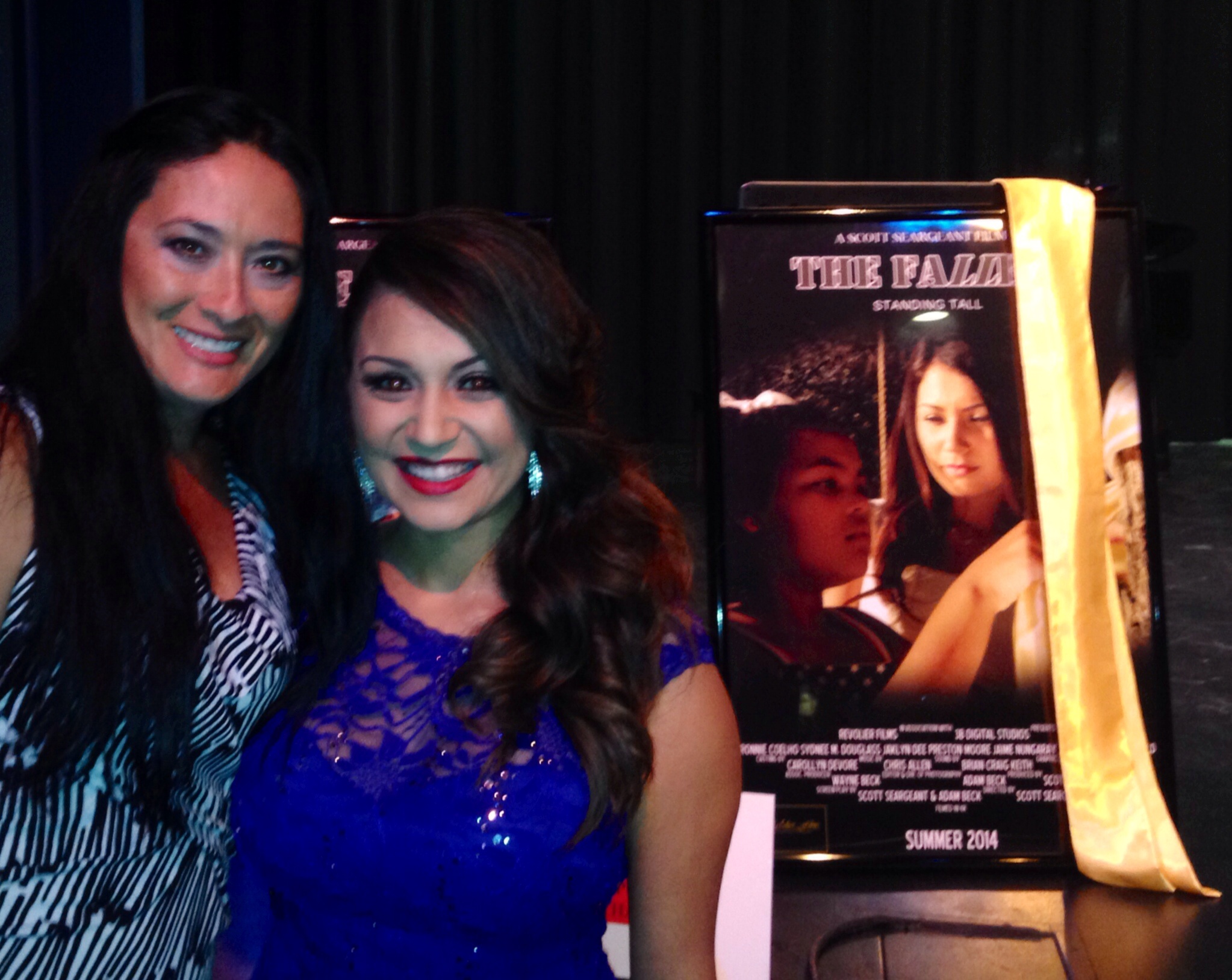 Tricia Stone and Jackie Dee at the premiere of The Fallen.