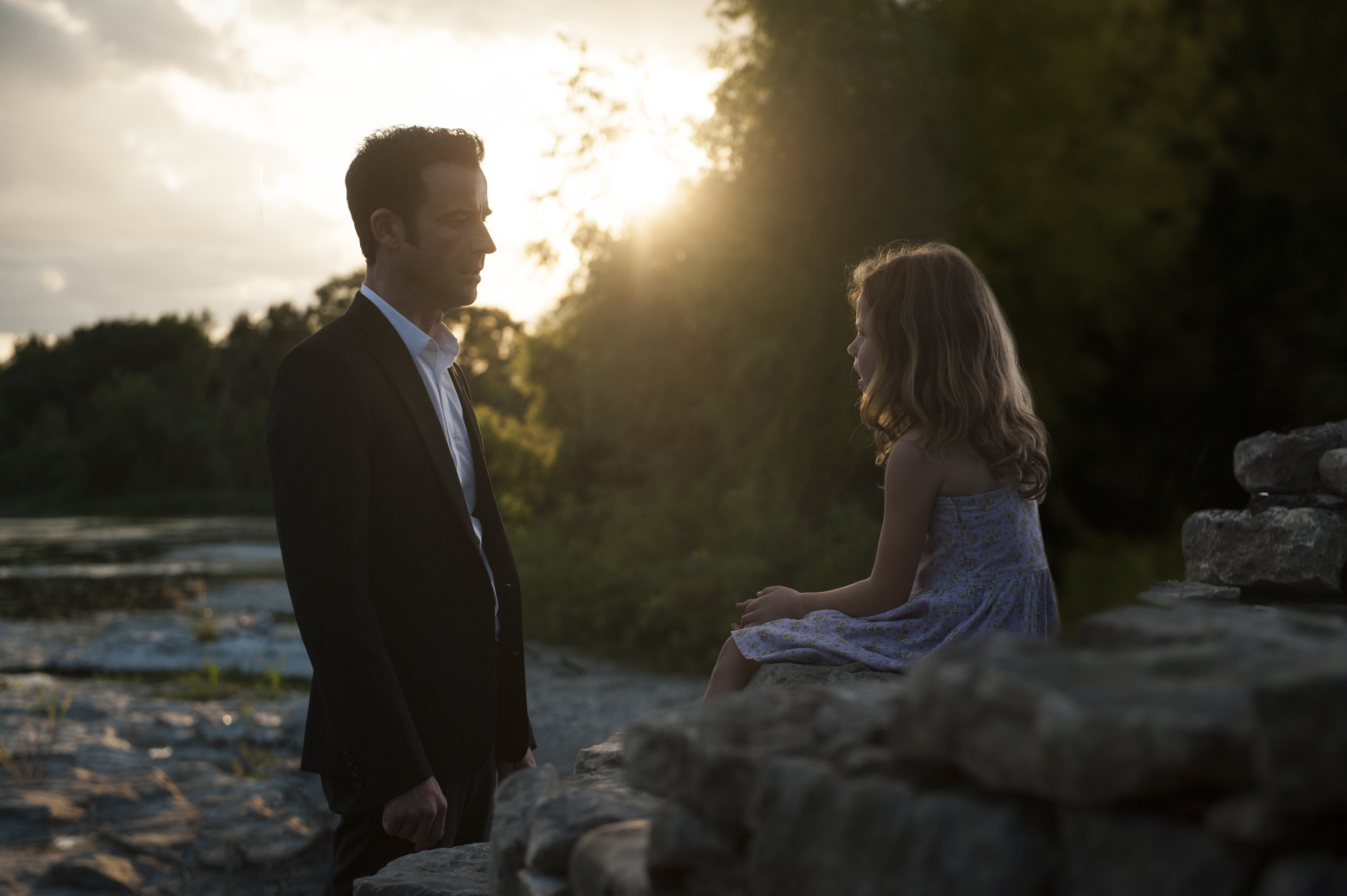 Still of Justin Theroux and Darby Camp in The Leftovers (2014)
