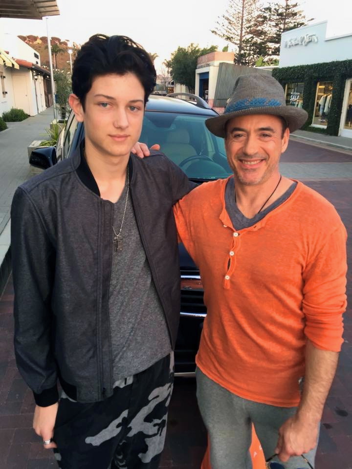 With Robert Downey Jr.
