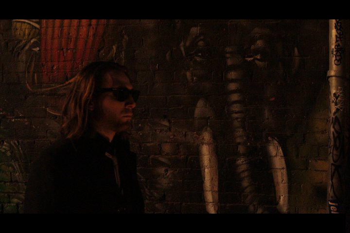 Production still of Conor Gomez as Leon in 'Neoon Black'.
