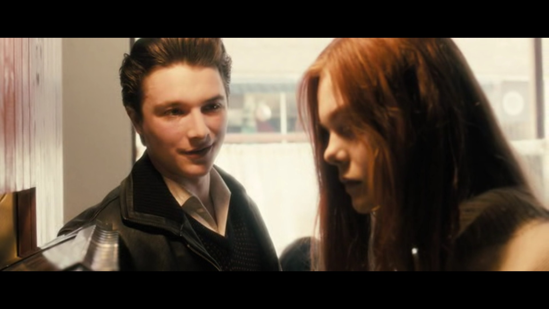 Still of Rory Finn (as Rory James) and Elle Fanning in 'Ginger and Rosa'