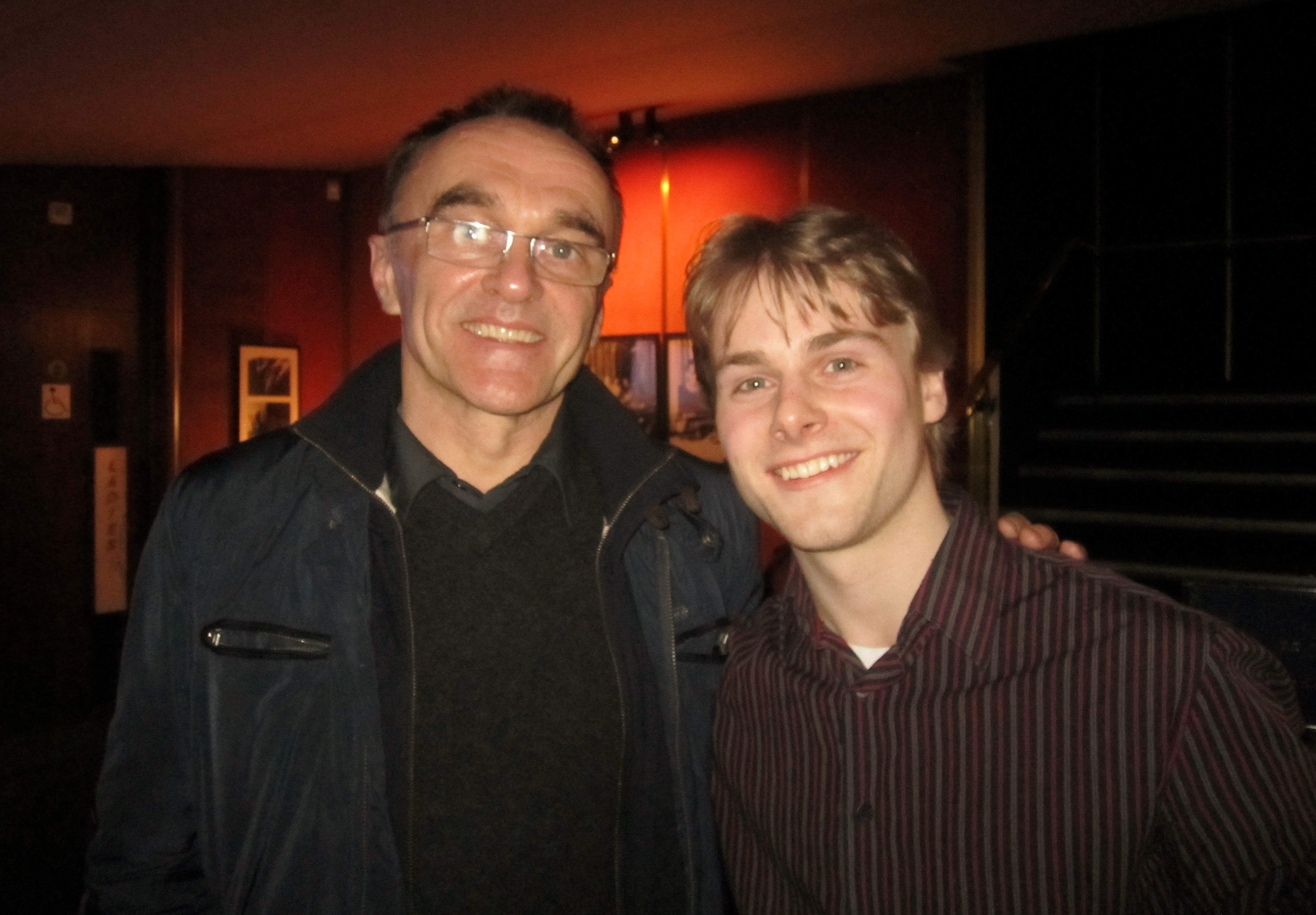with Danny Boyle at the event of 'Trance'