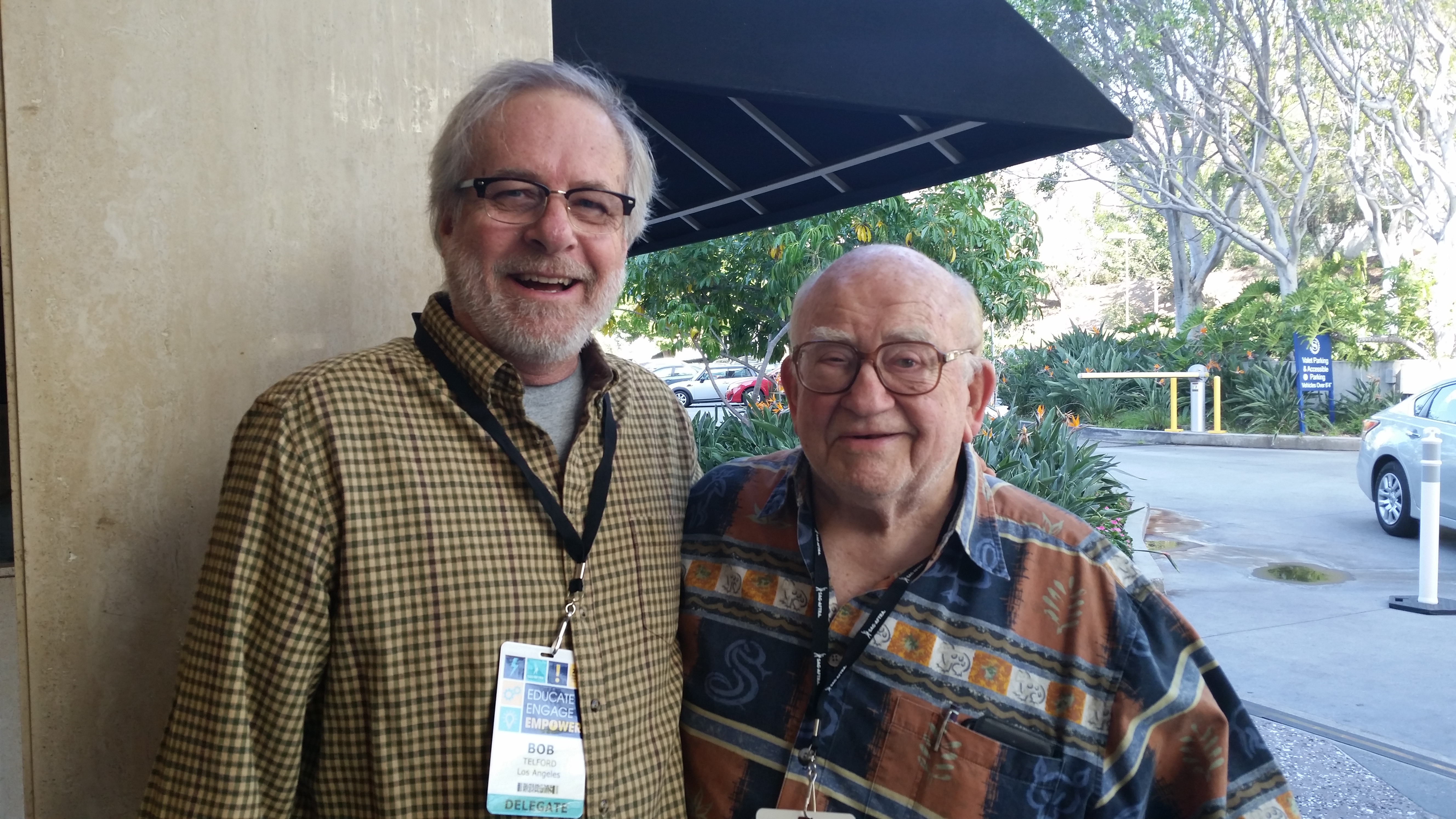 Bob Telford and Ed Asner, 2015 SAG/AFTRA Convention