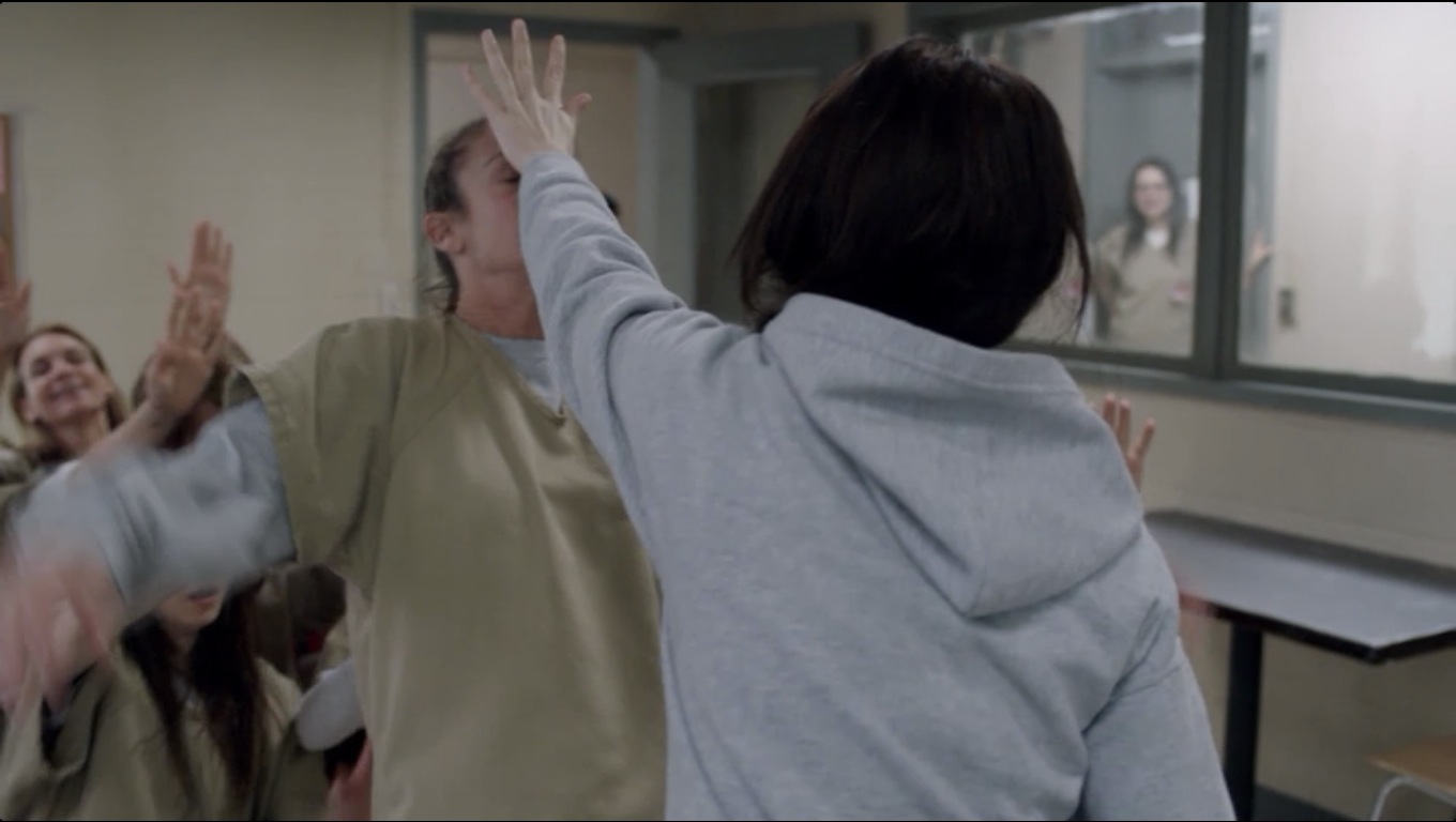 Being saved by the higher powers on Orange is the New Black
