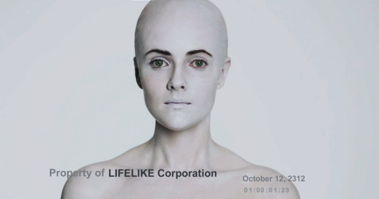 Mashka Wolfe as an android in the LIFELIKE trailer.