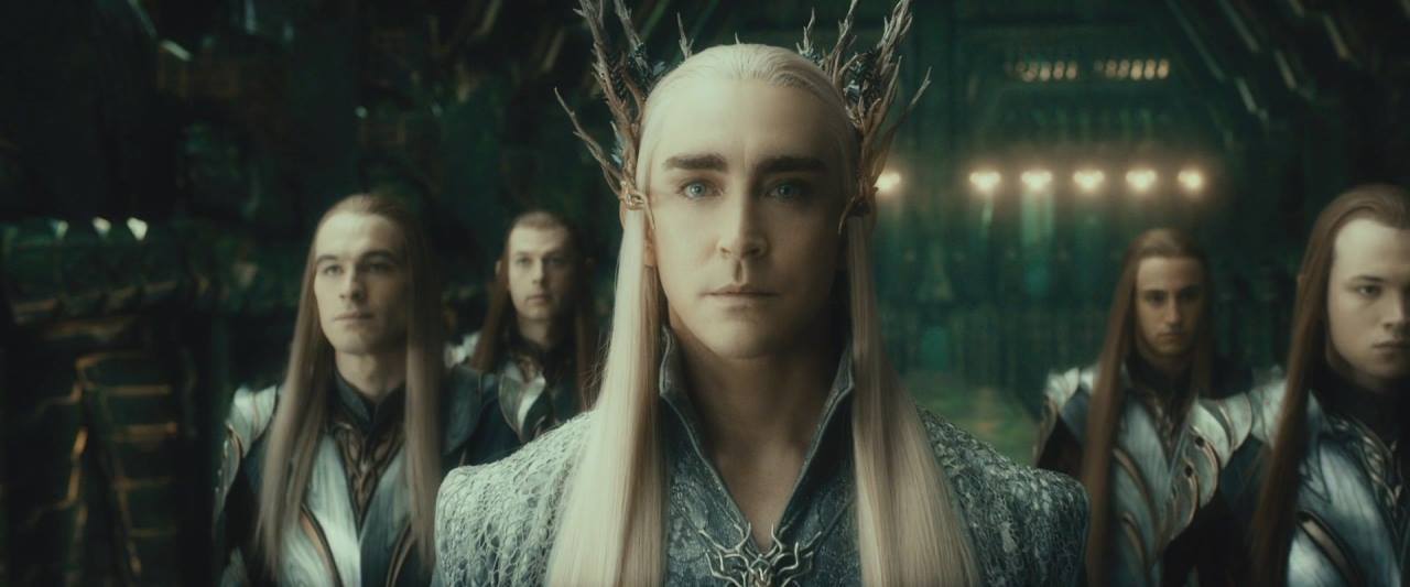 Still from 'Hobbit; An Unexpected Journey' as Thranduils' Lieutenant (Back right)