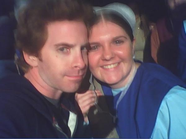 Seth Green and I on the set of Sex Drive