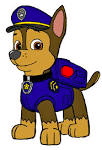 Max voices Chase in the animated series PAW Patrol