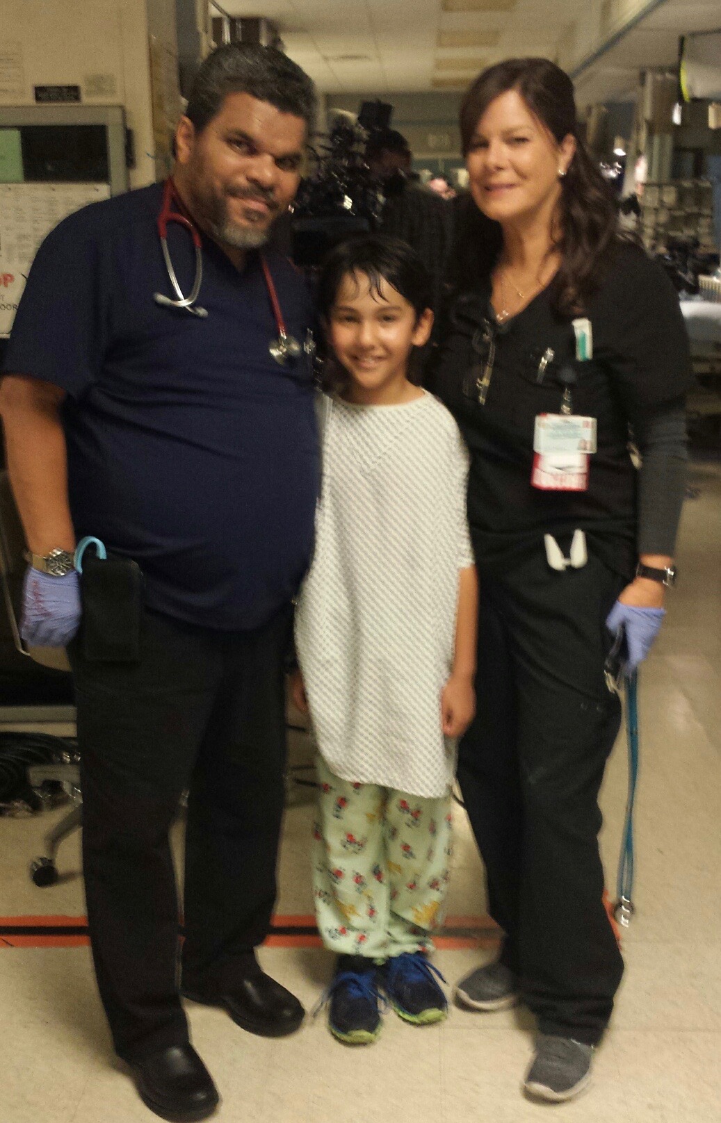 On Set with Marcia Gay Harden and Luis Guzman - Code Black.