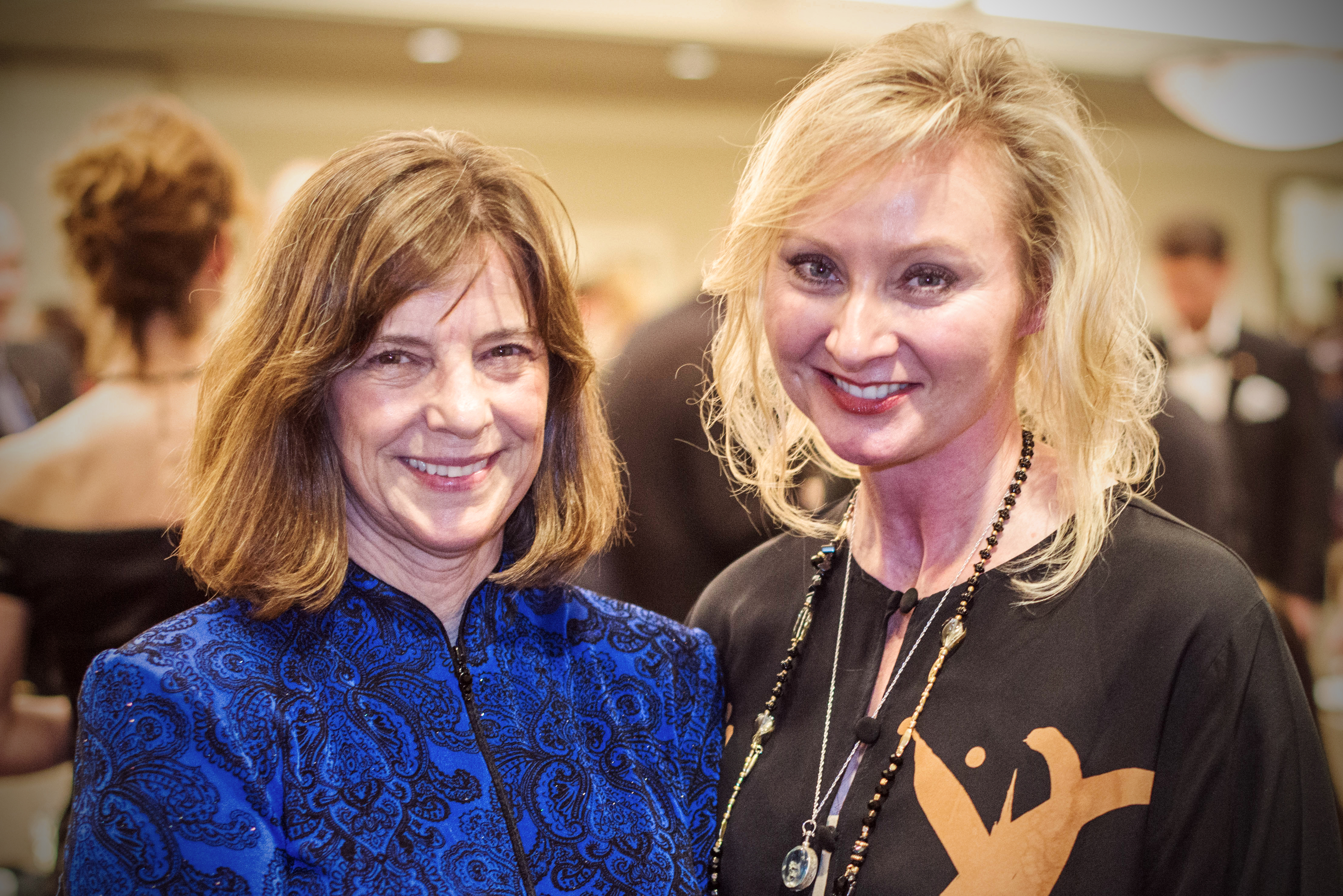 War Reporter Alex Quade with her idol, Astronaut Dr.Bonnie Dunbar at a military veterans gala in Washington. Alex was the keynote speaker at the sold-out event.