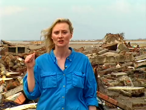 CNN Correspondent Alex Quade live shot from tsunami devastation in Bande Aceh, Indonesia, for CNN Presents. Despite the ongoing civil strife in Aceh, Alex was one of the first reporters to make it to the remote area where 90,000 people lost their lives.