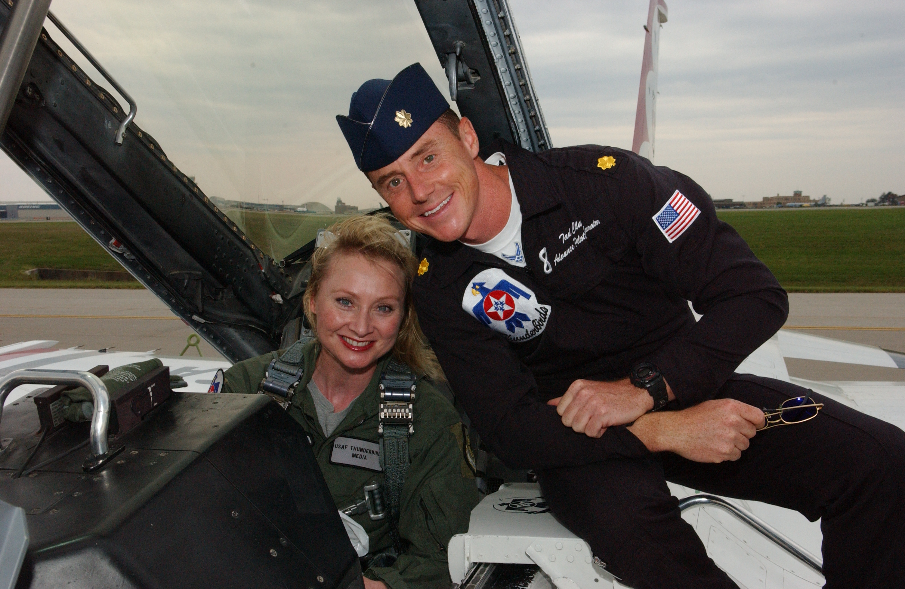 CNN Correspondent Alex Quade flies with elite Air Force Thunderbird team.