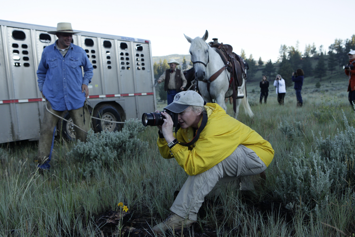 War Reporter Alex Quade on non-combat photo shoot in Montana.