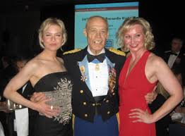 (left to right) Academy Award winning actress Renee Zellweger, Medal of Honor Recipient Col. Robert L. Howard, War Reporter Alex Quade at USO Gala, Washington DC.