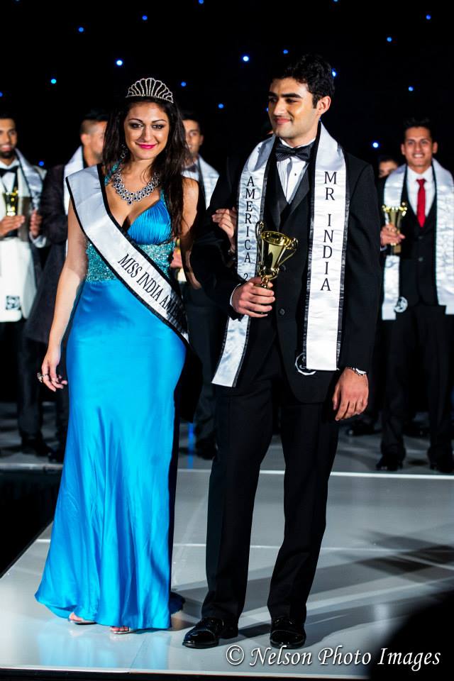 Won the pageant title, Mr India America 2014.