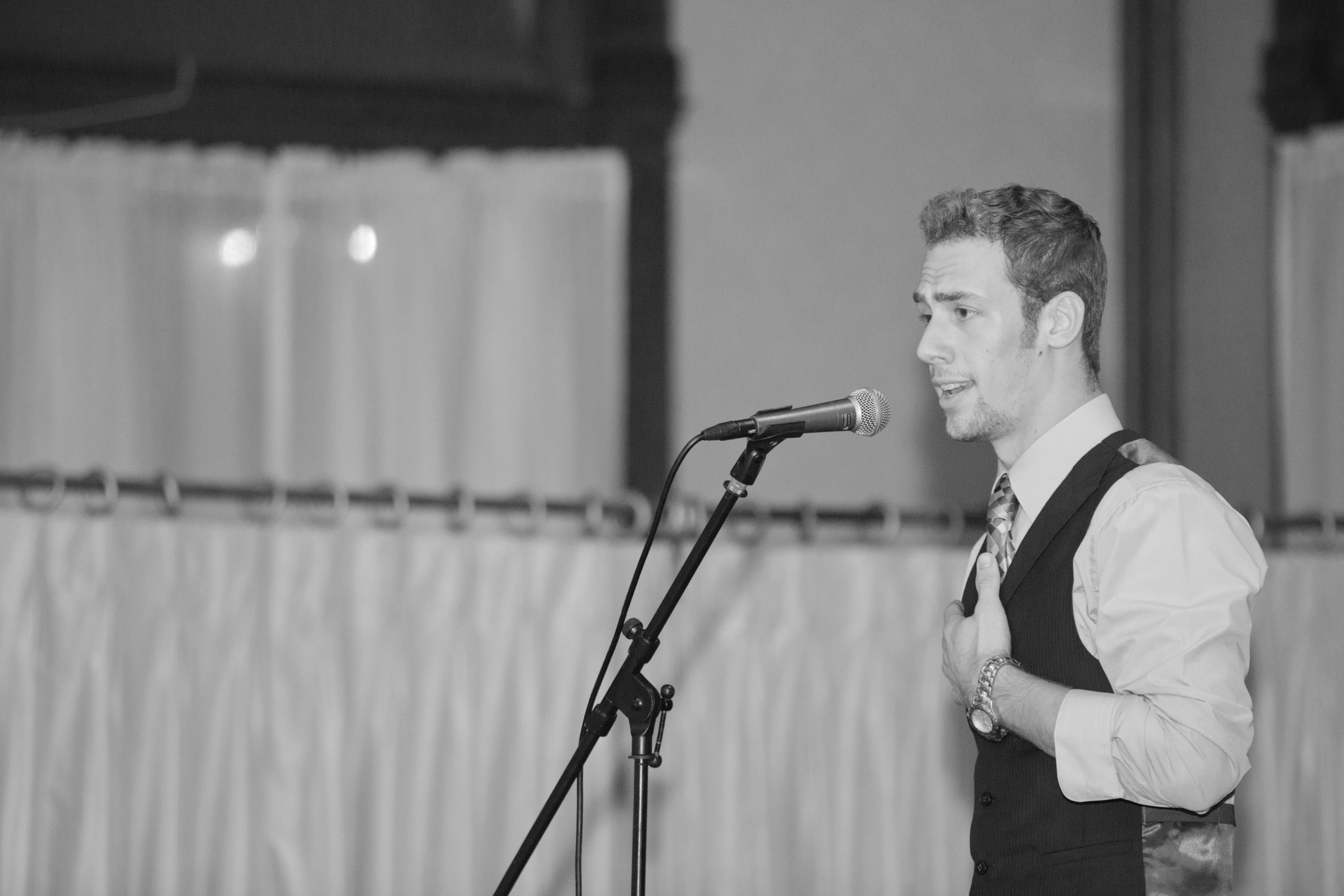 Nathan Jacobson performing at the 2013 Lamplighter Guild in New York.