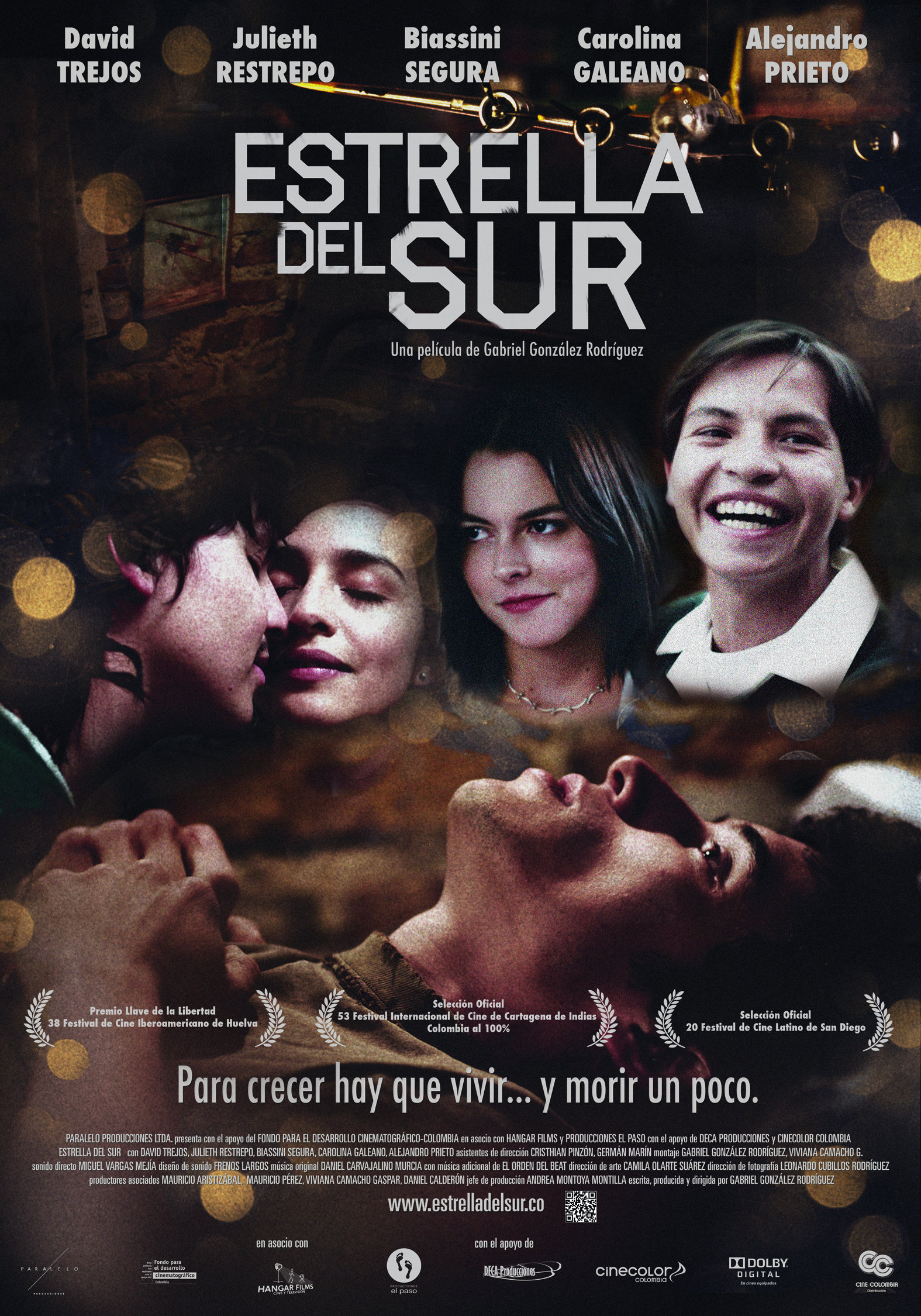 Julieth Restrepo, Biassini Segura, Gabriel Gonzalez Rodriguez, David Trejos, Carolina Galeano and Alejandro Prieto in Estrella del Sur (2013)