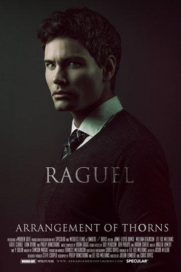 Liam Byrne as 'Raguel' in Arrangement of Thorns