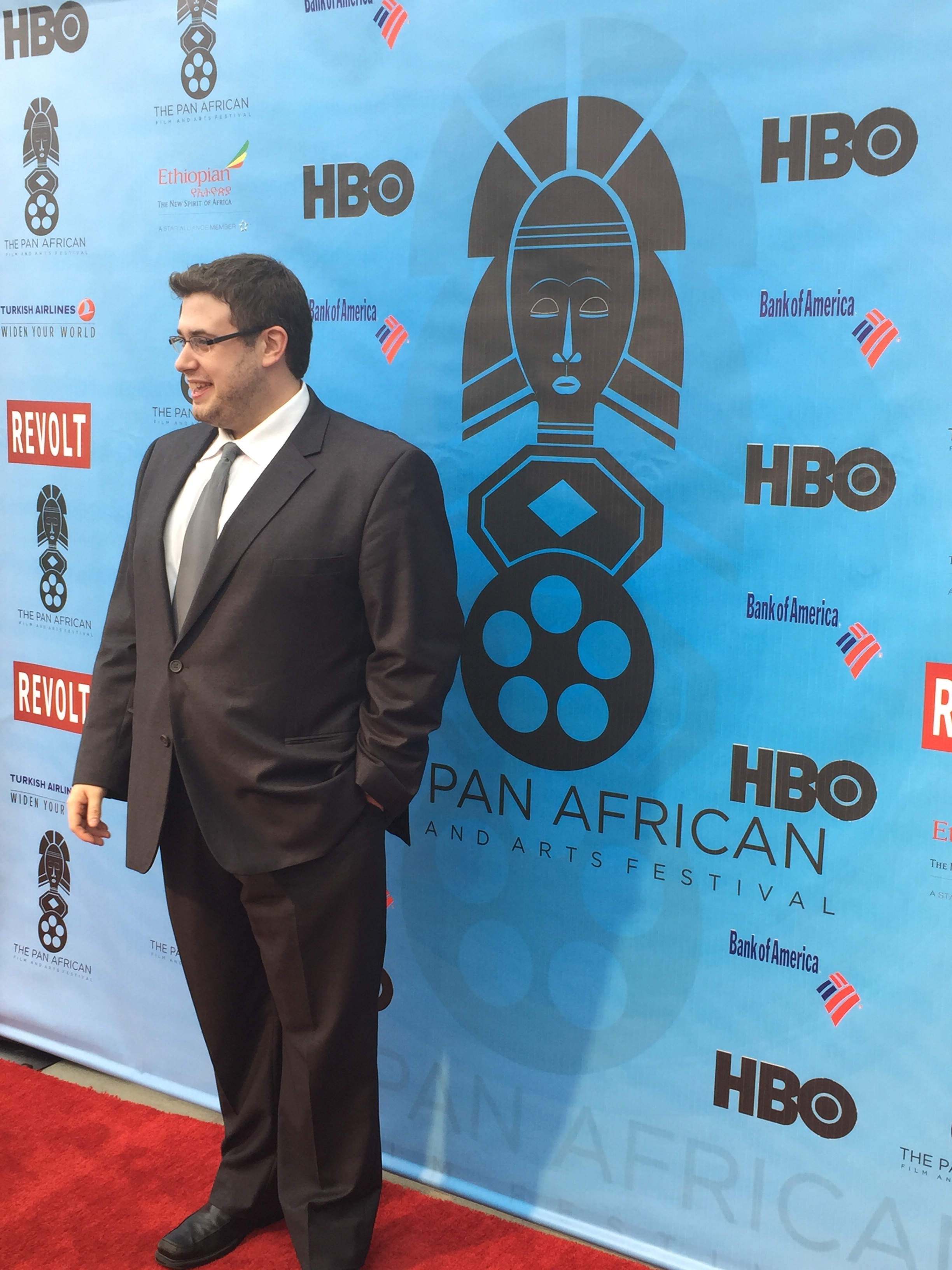 Marc Hawes attending the Pan African Film Festival.