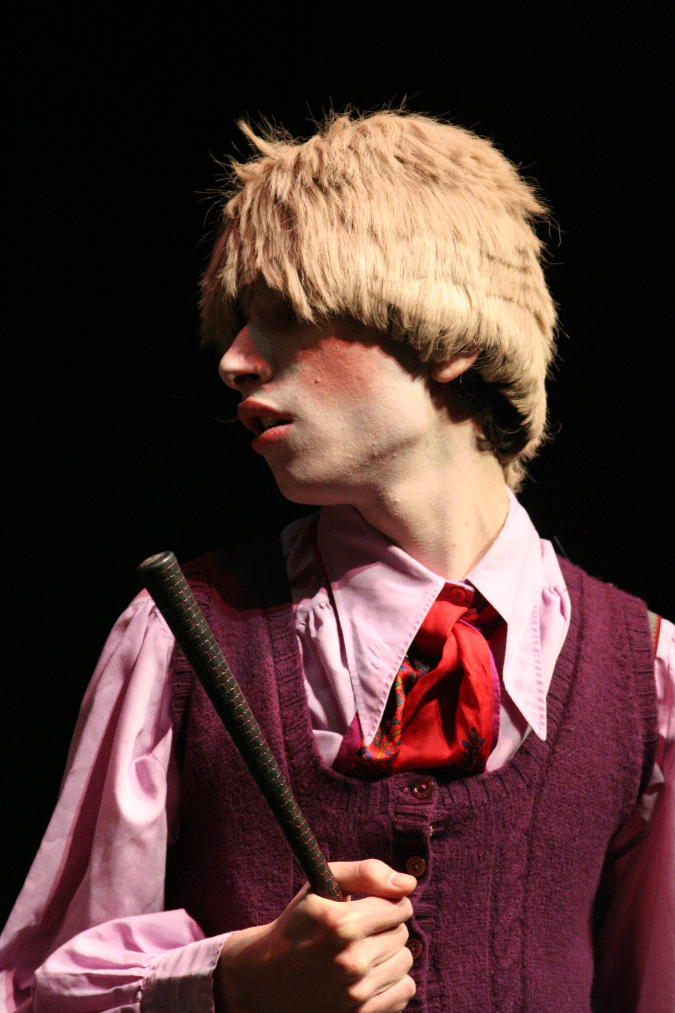 Ken Holmes as Sir Andrew Aguecheek in the Castleton State College Theatre Arts production of 