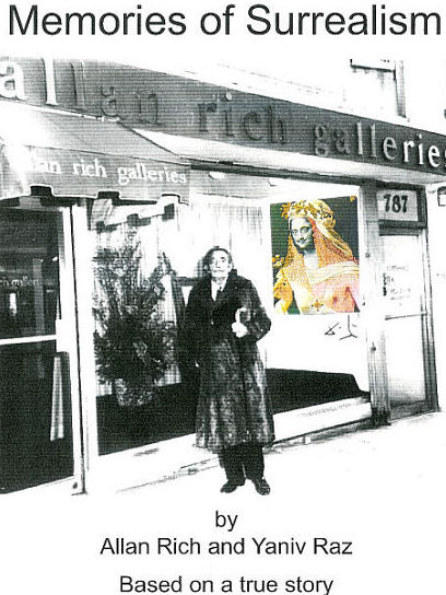 Salvador Dali in front of Allan Rich Galleries 1971