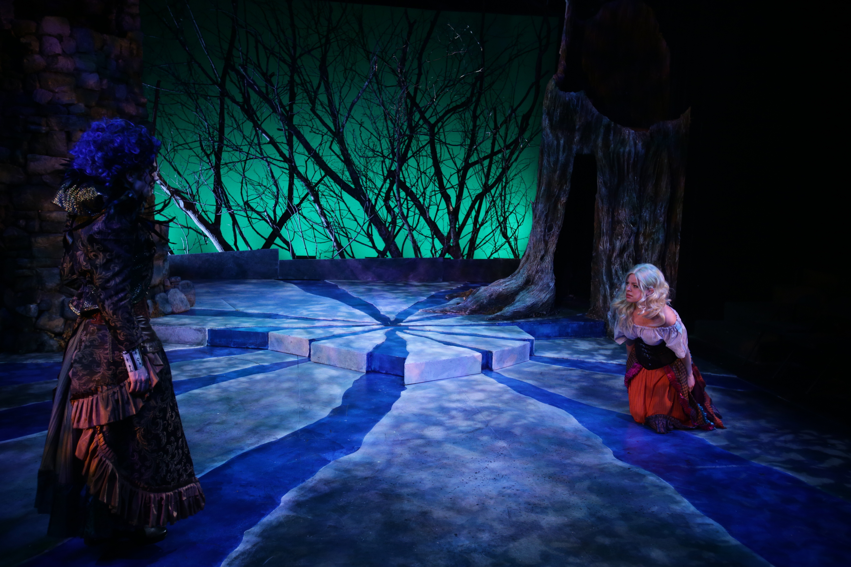 Amanda Spinella as Rapunzel and Aimee Doherty as Witch in The Lyric Stage Company's Into The Woods (2014)