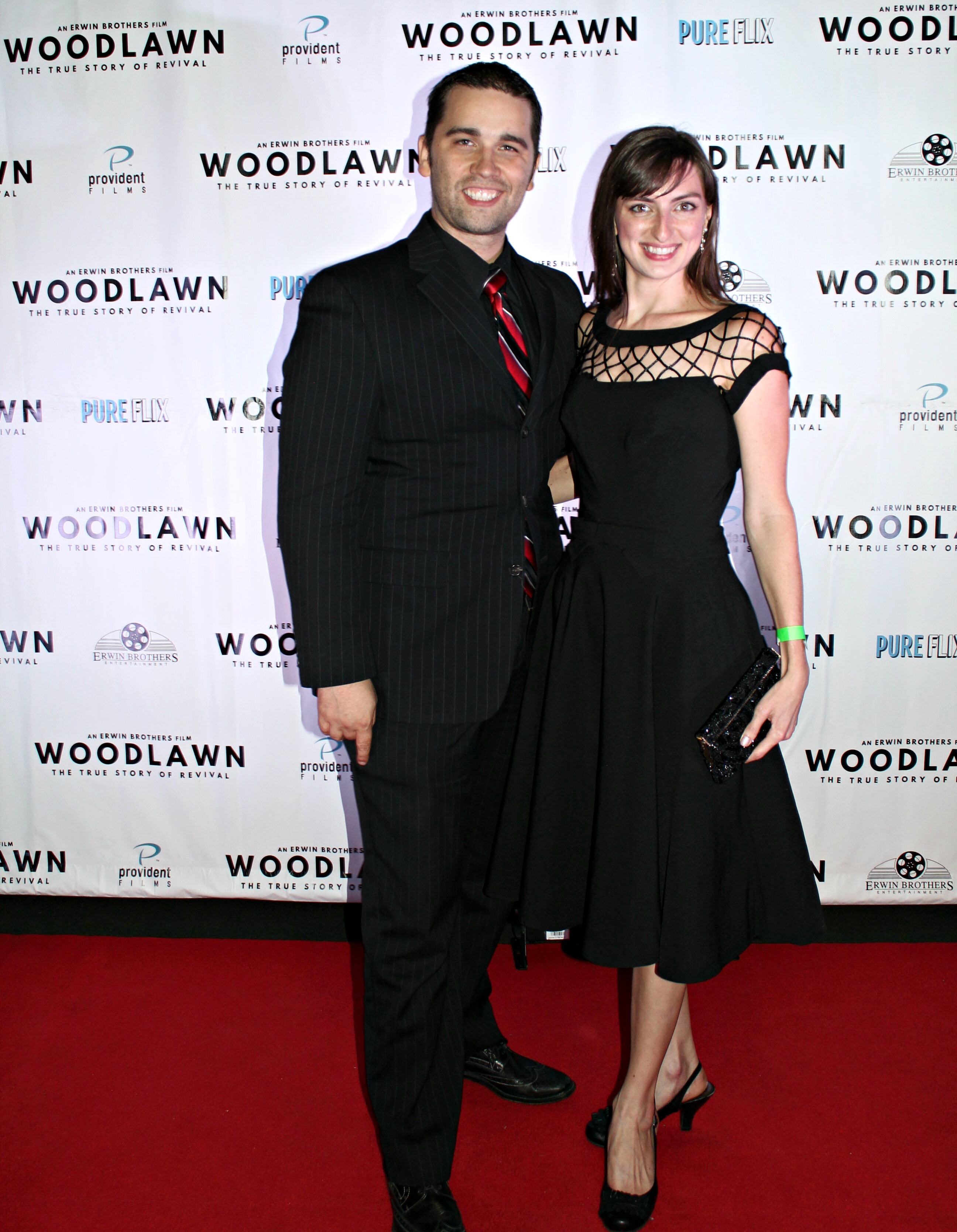 Amanda Read with Joshua Sheik at the red carpet premiere of Woodlawn (2015) in Birmingham, Alabama on August 29th, 2015.