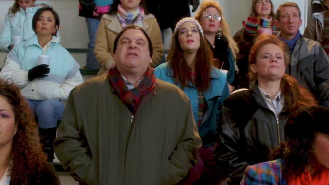 Lisa DAlessandro with Jeff Garlin in The Goldbergs