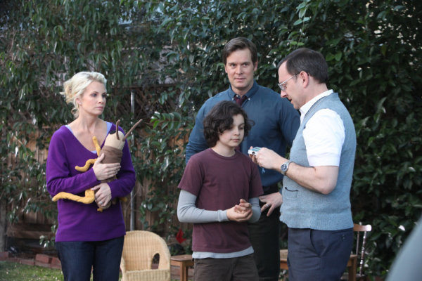 Still of Monica Potter, Michael Emerson, Peter Krause and Max Burkholder in Parenthood (2010)