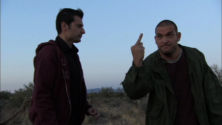 Jose Rosete and Jimmy Flowers in Angels, Devils and Men (2009)