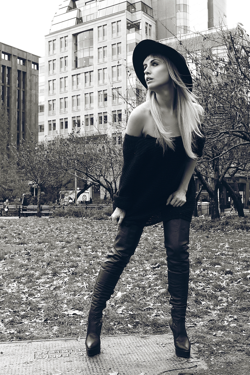 1960's film star inspired shoot in Washington Square Park