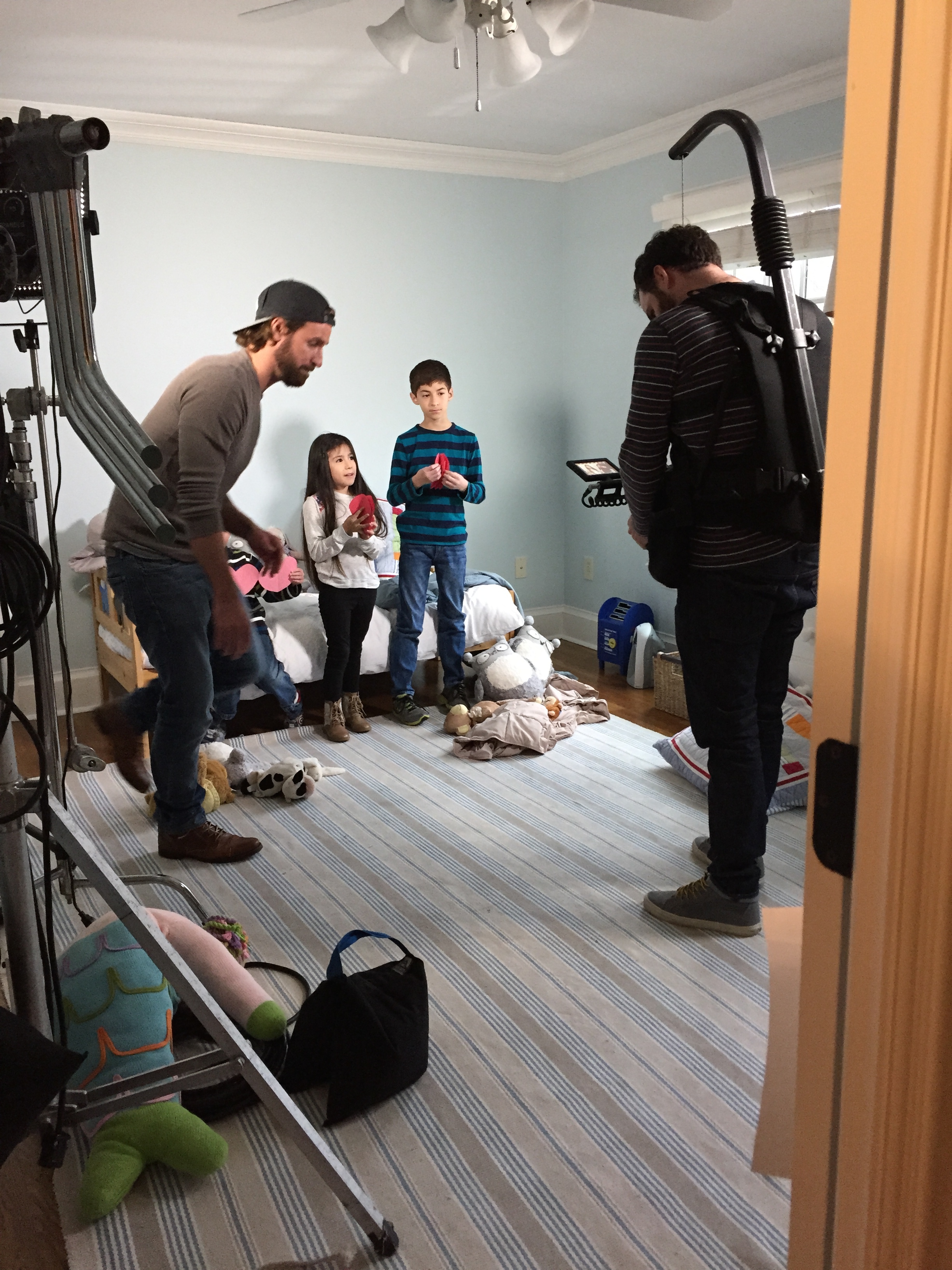 Gavin Monteiro - on set filming a commercial for Yale New Haven Hospital System